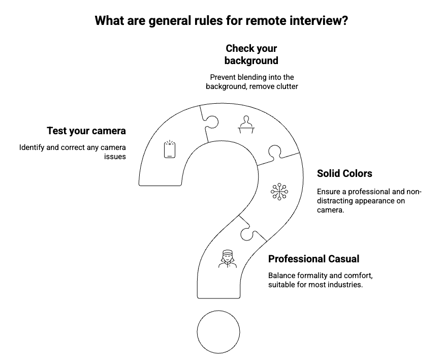 What are general rules for remote interview